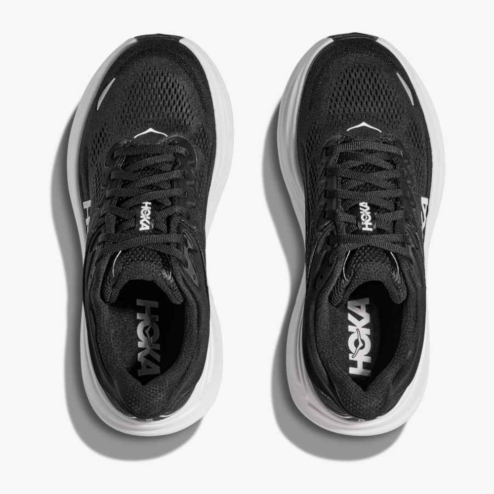 New HOKA Men's Everyday Running Sneakers Black & White BONDI 9 Size 10.5 NWT NIB - Picture 3 of 13